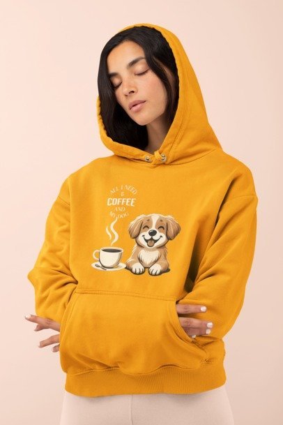 All I Need is Coffee and My Dog - Unisex Hoodie